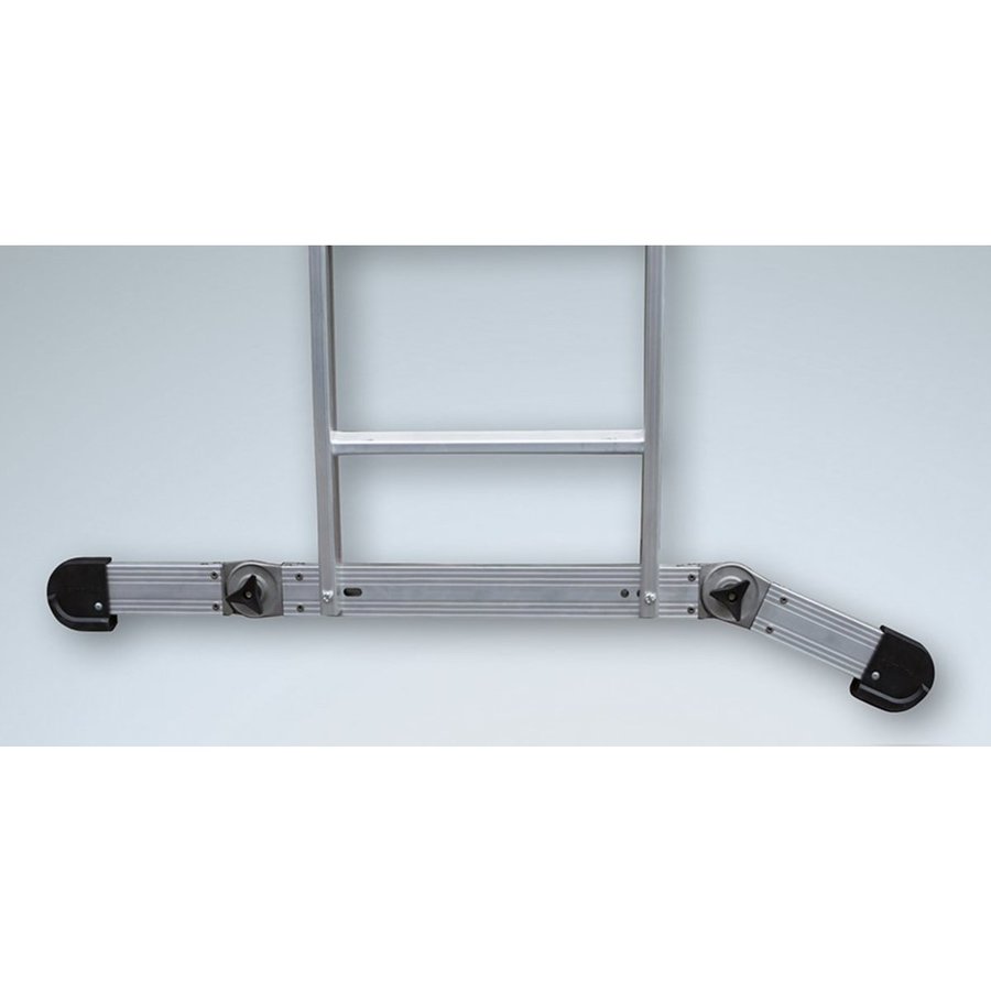 Euroline Alu-Mehrzweckleiter 3-teilig mit Vario-Traverse Nr. 30766 Vielzweckleiter 3x8 Sprossen