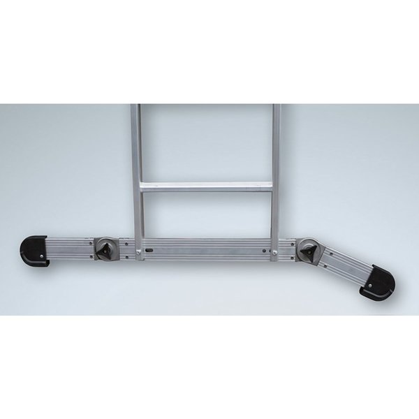 Euroline Alu-Mehrzweckleiter 3-teilig mit Vario-Traverse Nr. 30766 Vielzweckleiter 3x12 Sprossen