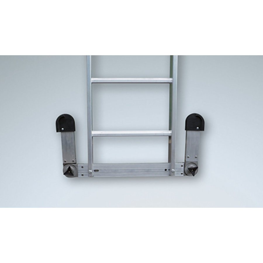 Euroline Alu-Mehrzweckleiter 3-teilig mit Vario-Traverse Nr. 30766 Vielzweckleiter 3x12 Sprossen