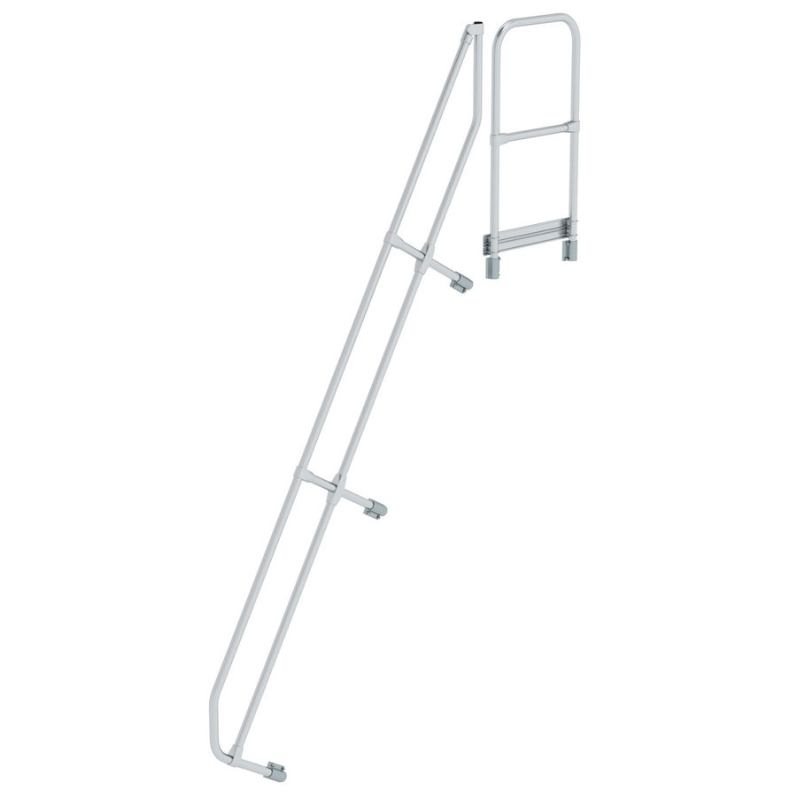 Günzburger Steigtechnik Zweiter Handlauf für Treppe mit Plattform 60° 11 Stufen