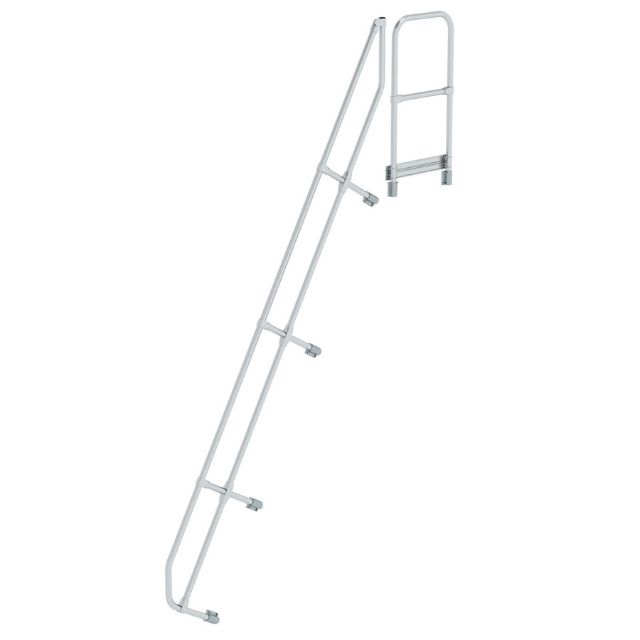 Günzburger Steigtechnik Zweiter Handlauf für Treppe mit Plattform 60° 13 Stufen