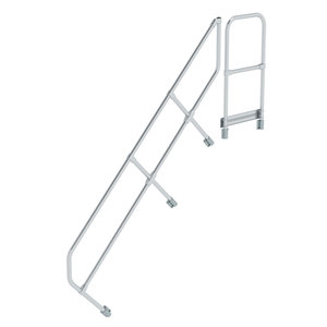 Günzburger Steigtechnik Zweiter Handlauf für Treppe mit Plattform 45°