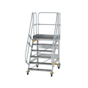 Günzburger Steigtechnik Plattformtreppe fahrbar 60° Stufenbreite 1000 mm