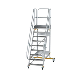 Günzburger Steigtechnik Plattformtreppe fahrbar 60° Stufenbreite 800 mm