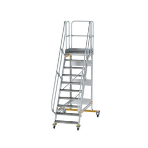 Günzburger Steigtechnik Plattformtreppe fahrbar 60° Stufenbreite 800 mm