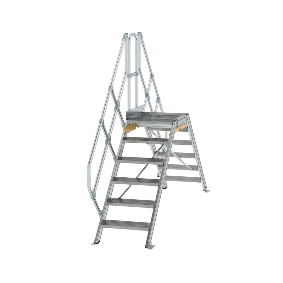 Günzburger Steigtechnik Überstieg 45° Stufenbreite 600 mm 6 Stufen