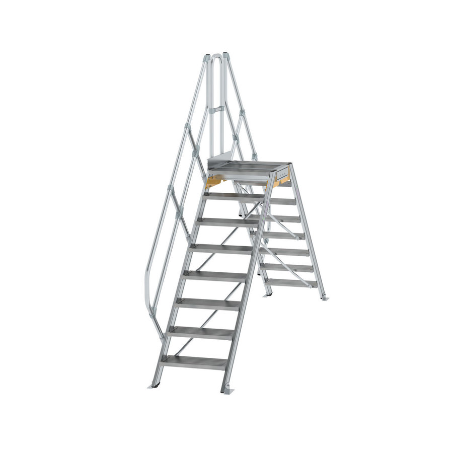 Günzburger Steigtechnik Überstieg 45° Stufenbreite 600 mm 8 Stufen