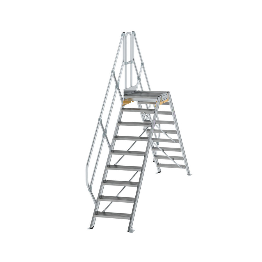 Günzburger Steigtechnik Überstieg 45° Stufenbreite 600 mm 9 Stufen