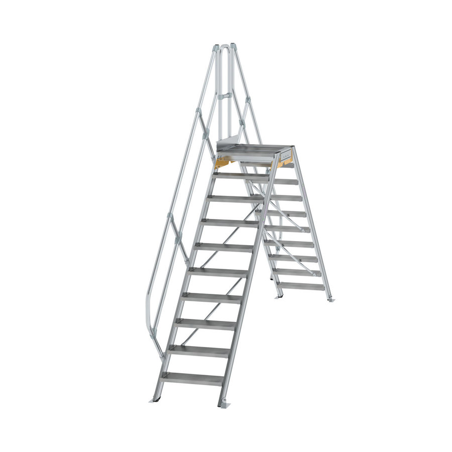 Günzburger Steigtechnik Überstieg 45° Stufenbreite 600 mm 10 Stufen