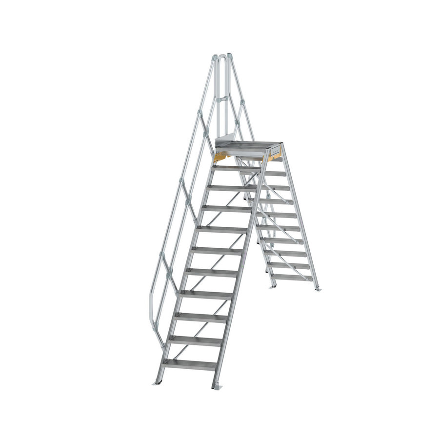 Günzburger Steigtechnik Überstieg 45° Stufenbreite 600 mm 11 Stufen
