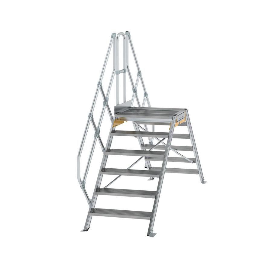 Günzburger Steigtechnik Überstieg 45° Stufenbreite 800 mm 6 Stufen