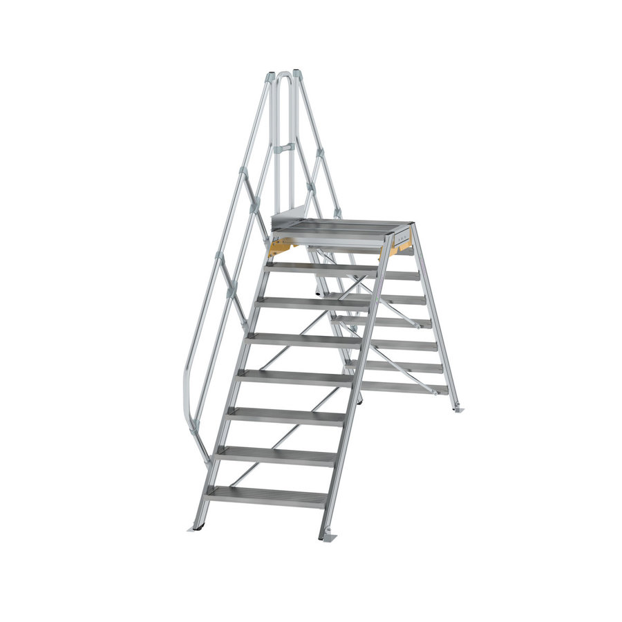 Günzburger Steigtechnik Überstieg 45° Stufenbreite 800 mm 8 Stufen