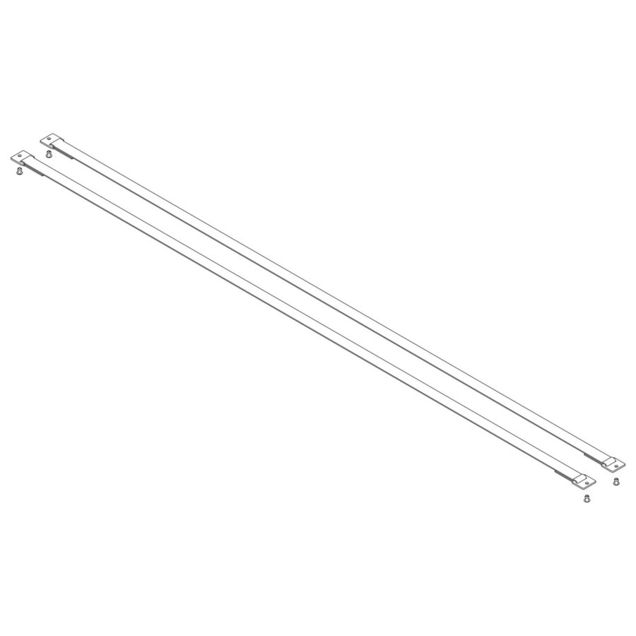 Günzburger Steigtechnik Spreizsicherung Gurtband 1545 mm mit Befestigungsplatten 1 Satz = 2 Stück, inkl.