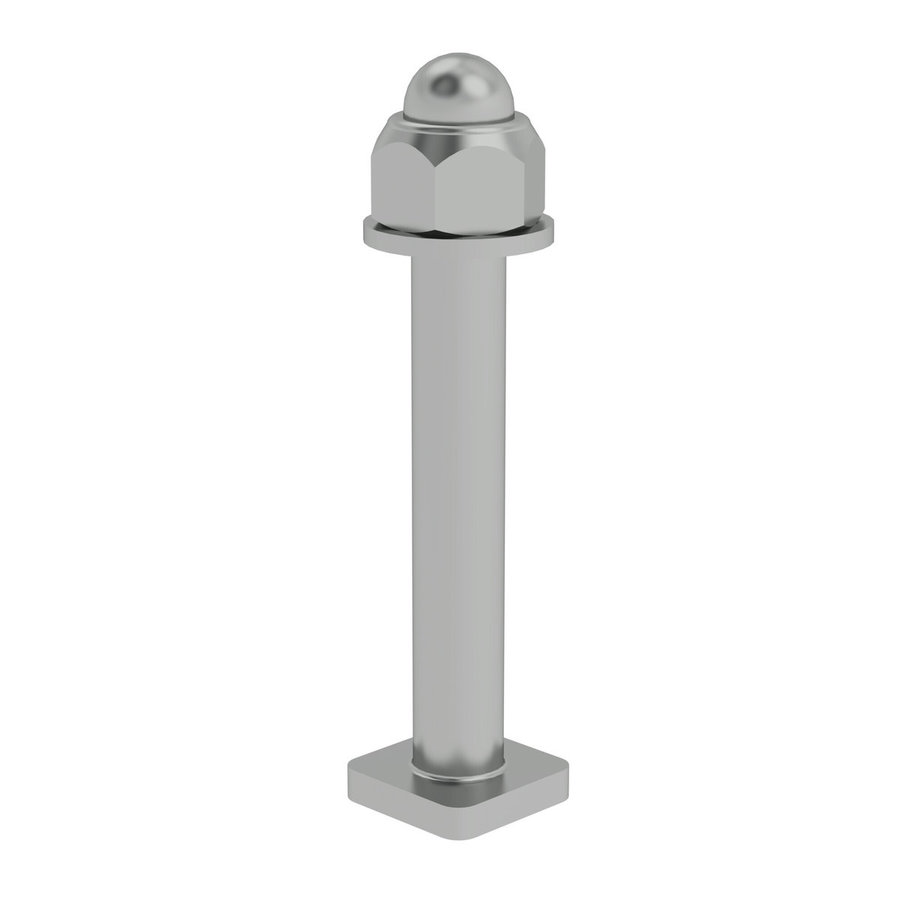 Günzburger Steigtechnik Systemgeländer T-Nut-Schraube M8 x 55 kpl. 1 Satz = 10 Stück