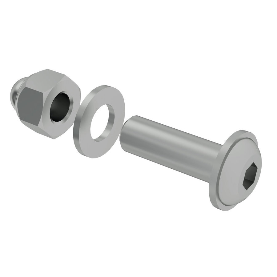 Günzburger Steigtechnik Systemgeländer Verbindungsschraube M8 x 25 kpl. 1 Satz = 10 Stück