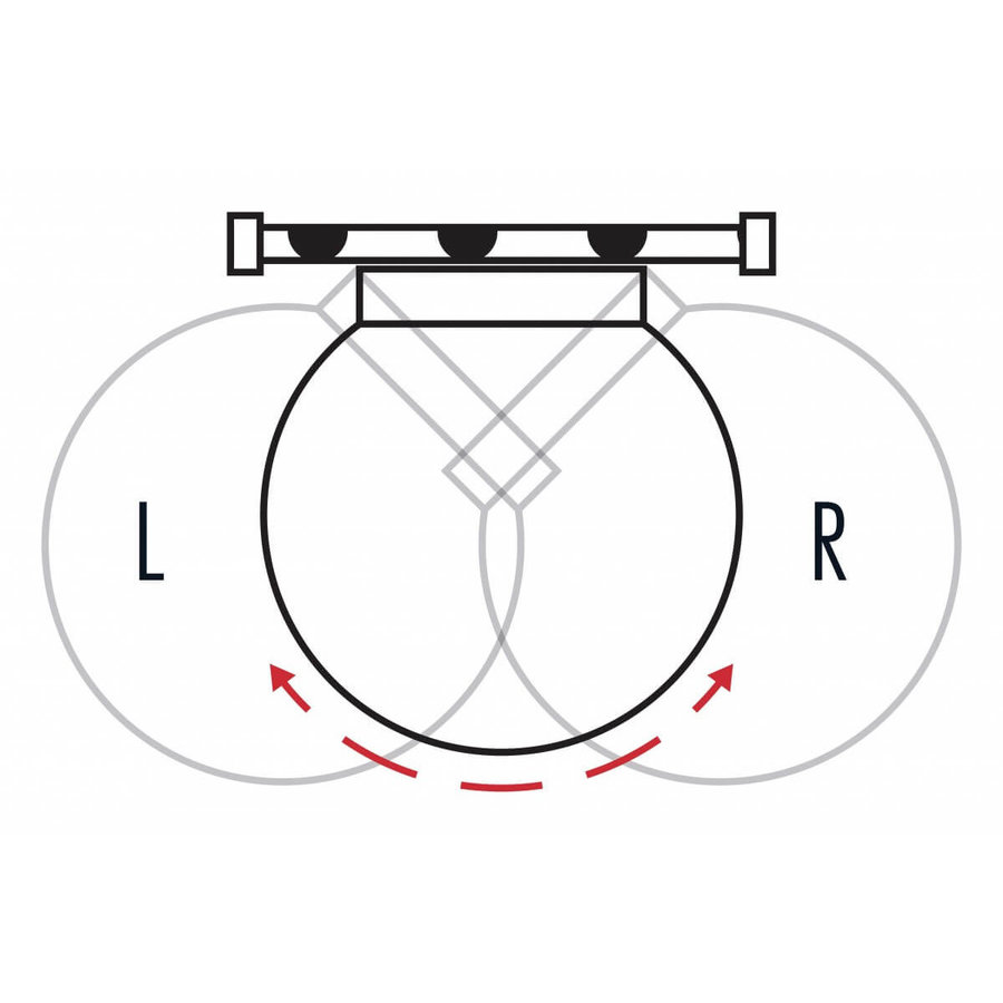 Hailo Professional Schwenkverschluss links öffnend für Vorhängeschloss
