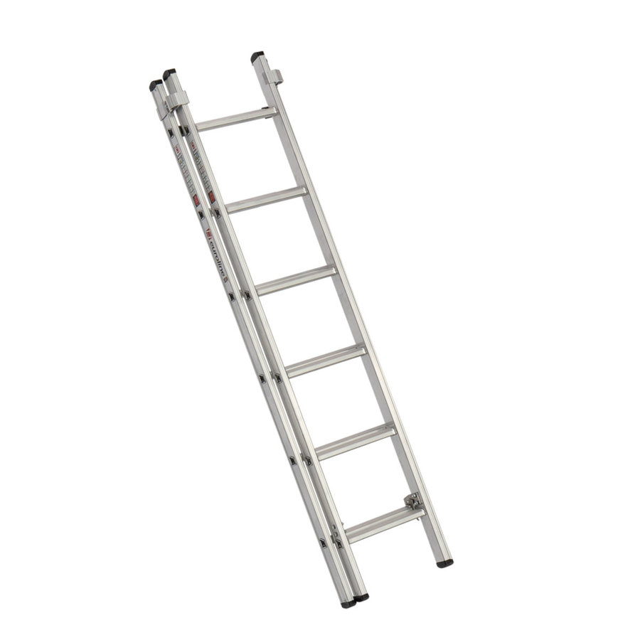 Euroline Alu-Schiebeleiter 2-teilig Nr. 302 2x6 Sprossen
