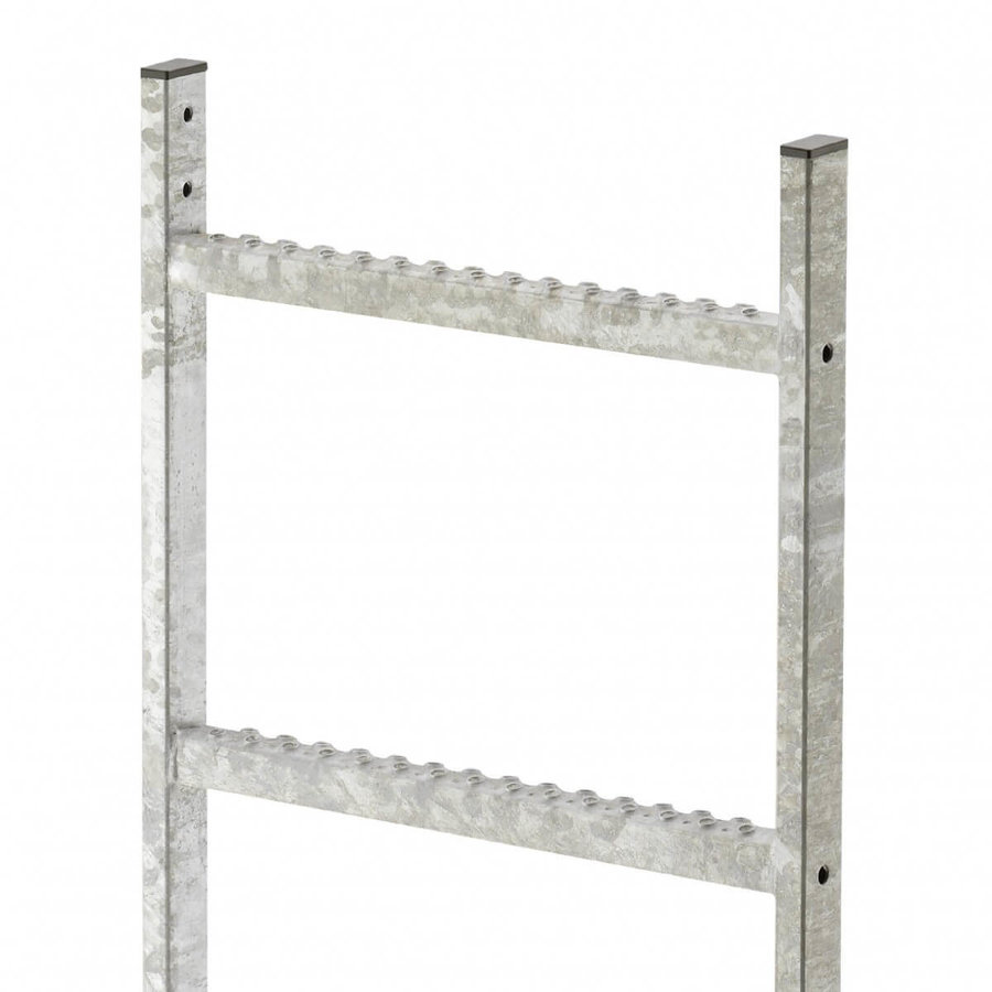 Hailo Professional Leitern-Außenbreite 490mm, Stahl feuerverzinkt 1,96 m | 7 Sprossen