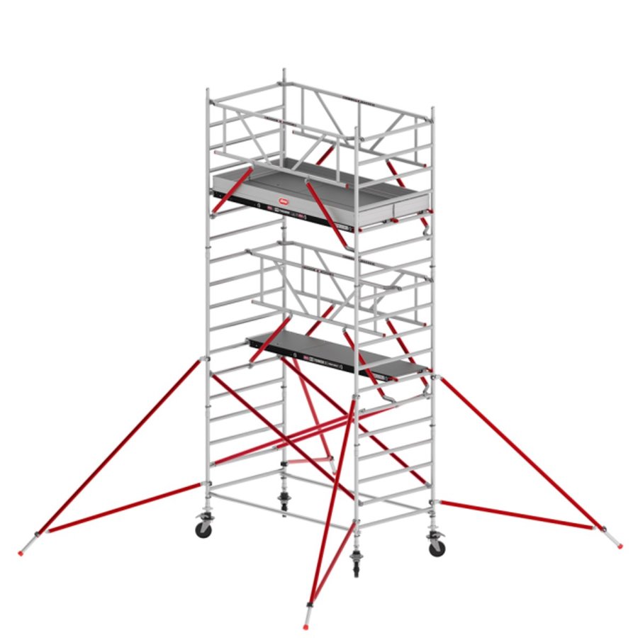 Altrex RS TOWER 52(Safe-Quick® + Streben) fahrgerüst breit, 1.35 x 2.45 m  Fiber-Deck®-Plattformen, Arbeitshöhe bis 6,2 m
