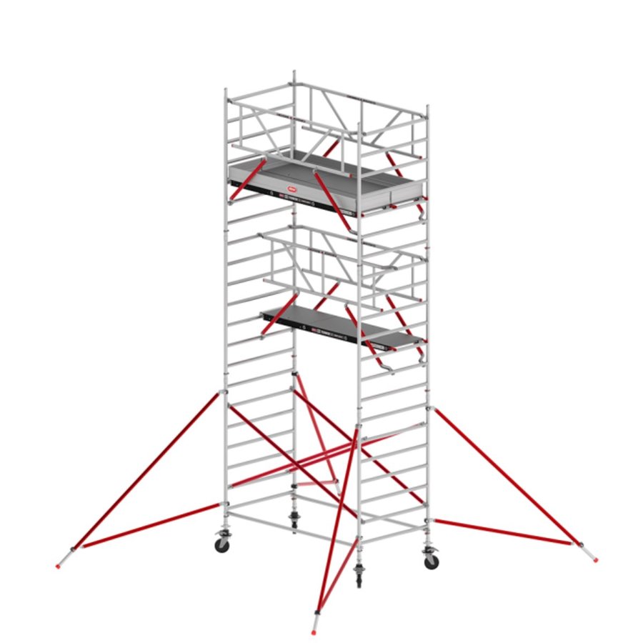 Altrex RS TOWER 52(Safe-Quick® + Streben) fahrgerüst breit, 1.35 x 2.45 m Fiber-Deck®-Plattformen, Arbeitshöhe bis 7,2 m