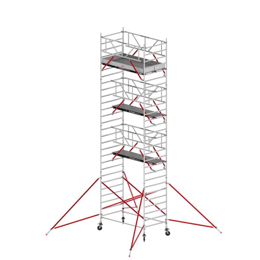 Altrex RS TOWER 52(Safe-Quick® + Streben) fahrgerüst breit, 1.35 x 2.45 m  Holz-Plattformen, Arbeitshöhe bis 9,20m