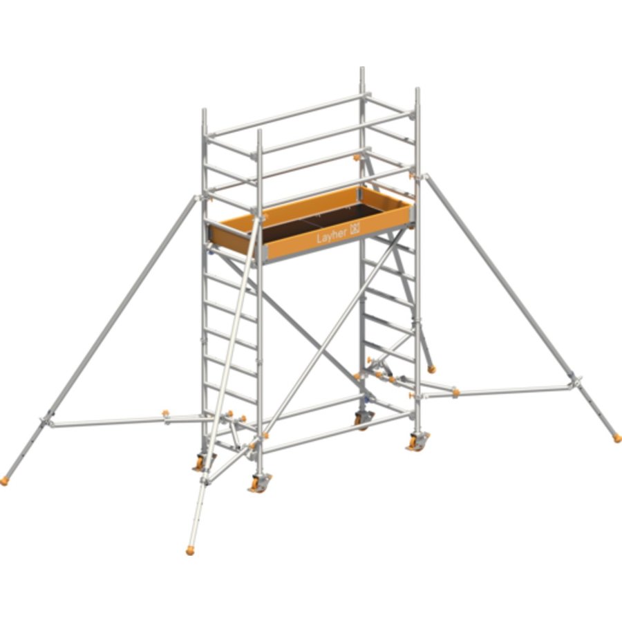 Layher Uni Leicht P2 mit Gerüststützen Gerüsthöhe 3,33m