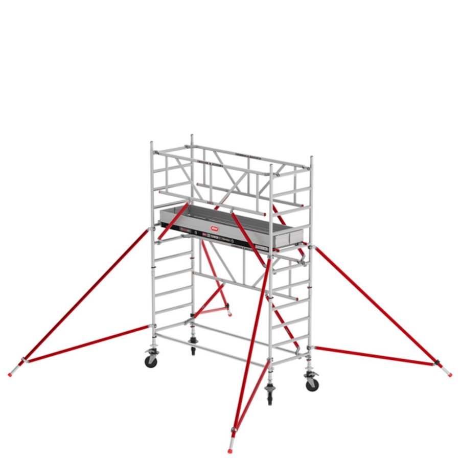 Altrex RS TOWER 51 Plus-S mit Safe-Quick® Geländer - 0.90 x 1.85 m Holzplattformen, Arbeitshöhe 4,20 m