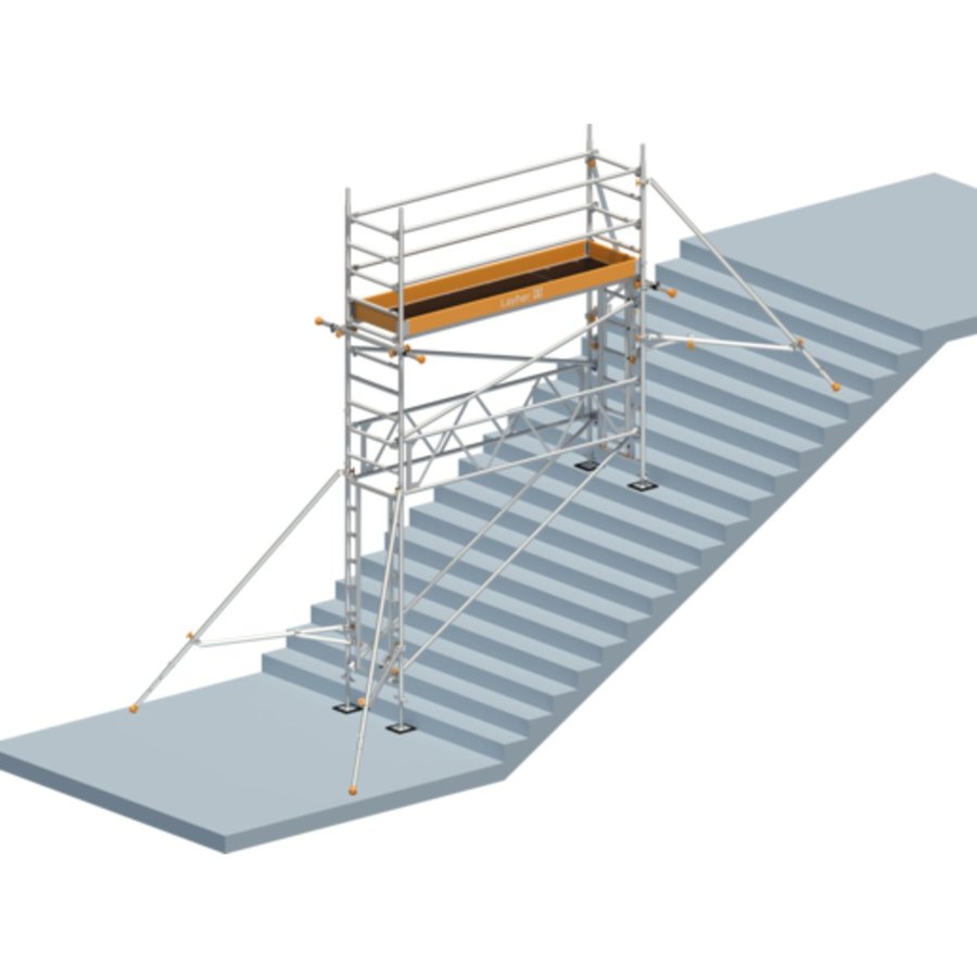 Layher Uni Standard P2 mit Treppen-Kit Standhöhe 3,73m