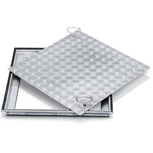 ZARGES Schachtabdeckungen aus Stahl, verzinkt mit Deckelplatte 