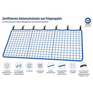 Mauderer Seitenschutznetz für Leitern-Blitzgerüst