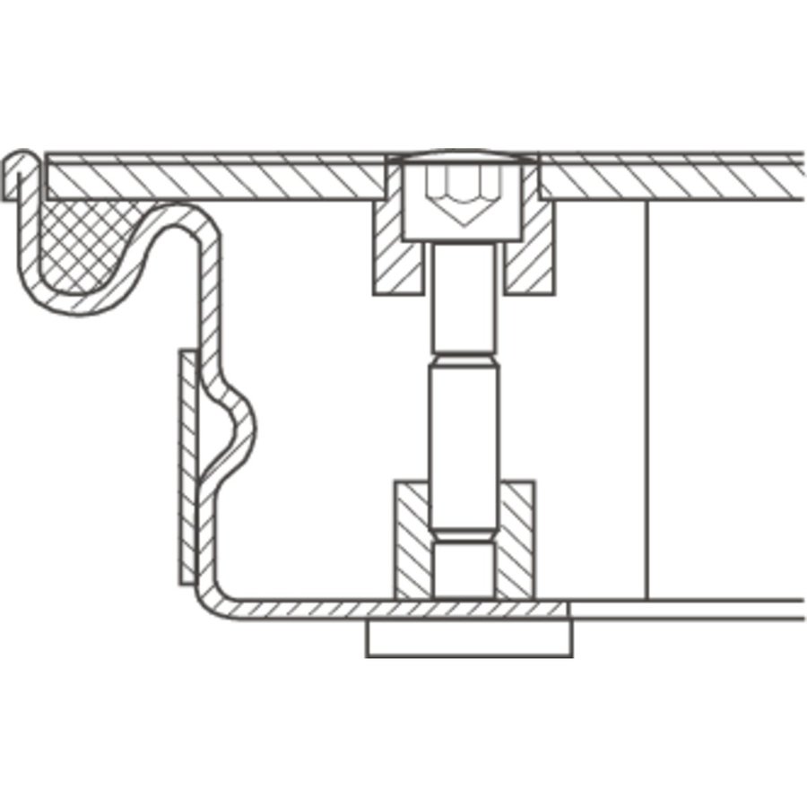 ZARGES Schachtabdeckungen aus Stahl, verzinkt mit Deckelplatte 800x800 mm