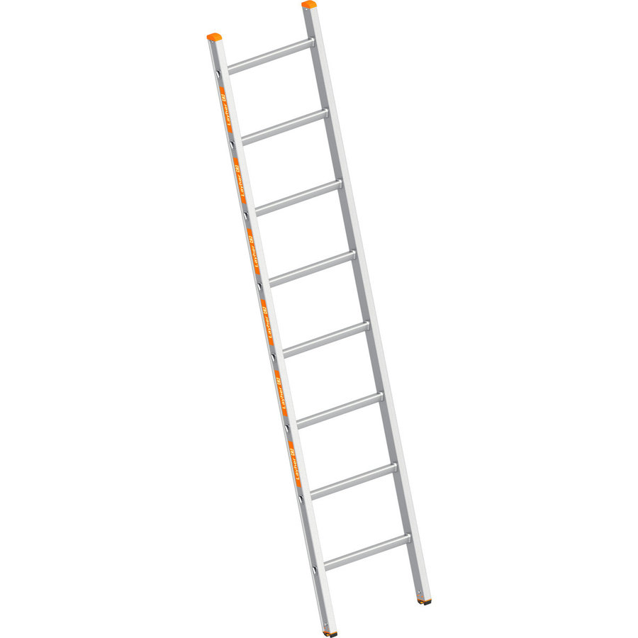 Layher Sprossenanlegeleiter TOPIC 8 Sprossen; Aluminiumleiter mit 8 Sprossen, Länge 2.30 m
