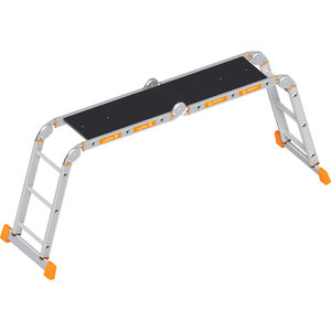 Layher Kofferraumleiter TOPIC 4x3 Sprossen mit Plattform