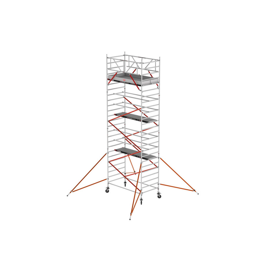 Altrex RS TOWER 52 fahrgerüst breit, 1.35x1.85 m Holz Plattformen, Arbeitshöhe bis 8,2m