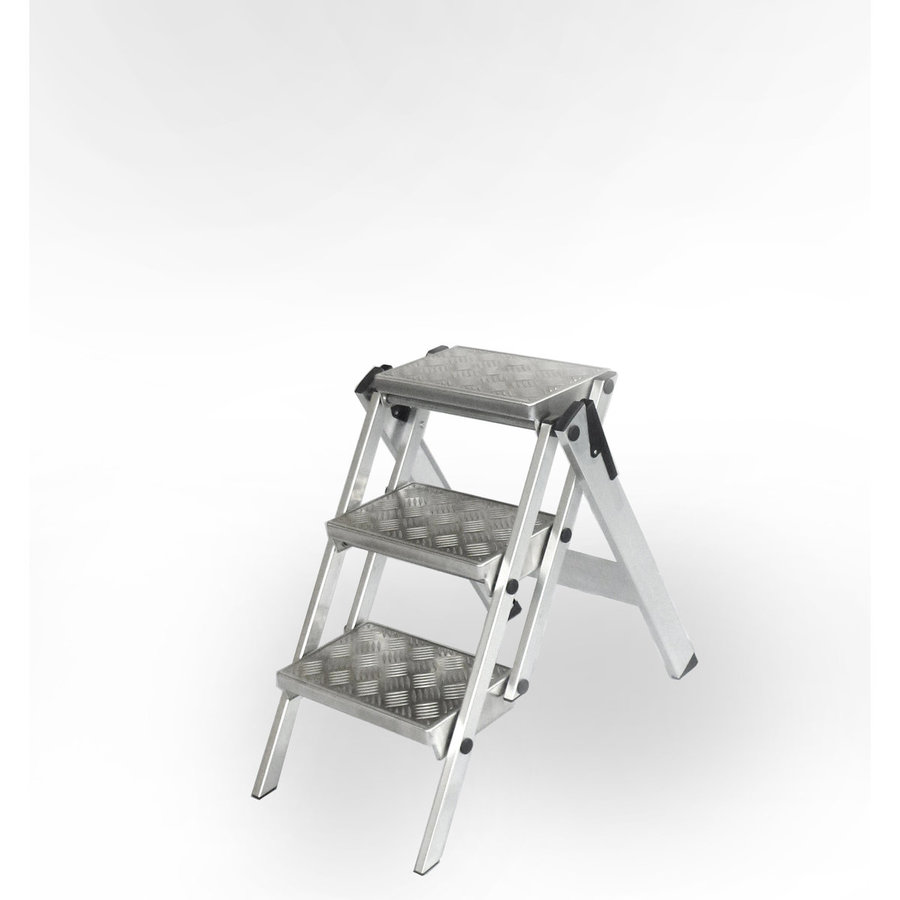 WAKÜ Little Jumbo Sicherheitstreppe mit Quintett Stufen 3-stufig mit Compact-Ausführung