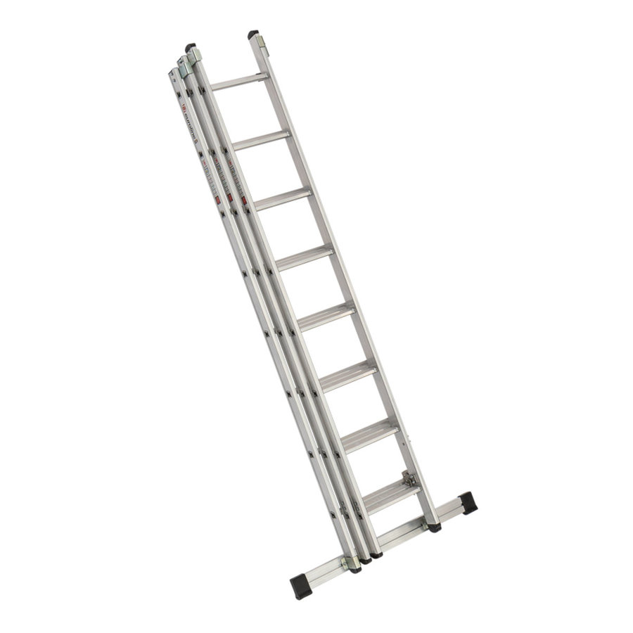 Euroline Alu-Schiebeleiter 3-teilig Nr. 3038808 3x8