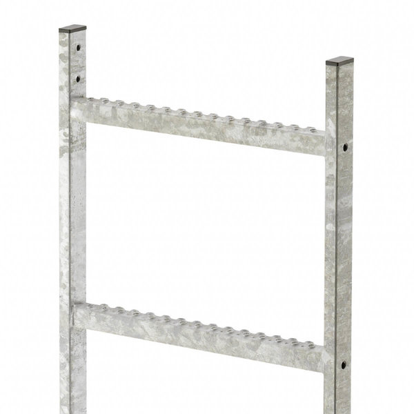 Hailo Professional Leitern-Außenbreite 490mm, Stahl feuerverzinkt 1,40 m | 5 Sprossen