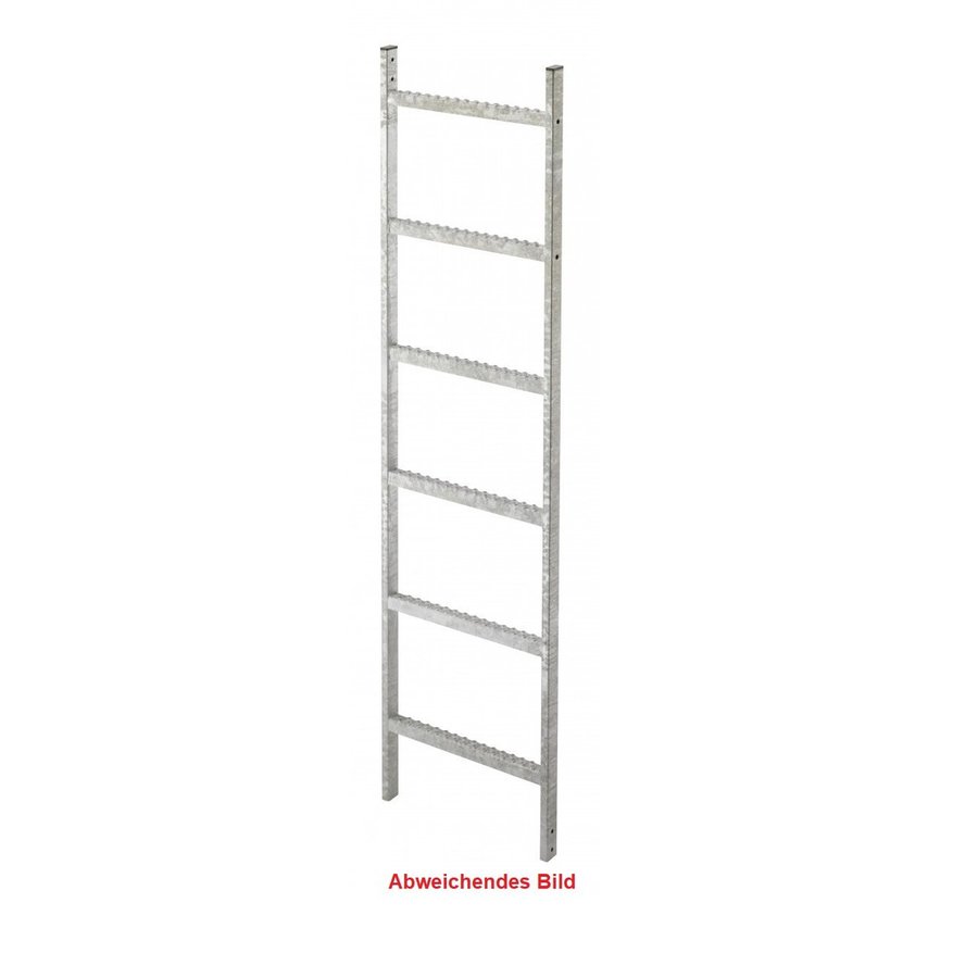 Hailo Professional Leitern-Außenbreite 490mm, Stahl feuerverzinkt 2,24 m | 8 Sprossen