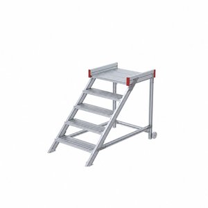 Euroline Anstieg 45 Grad, 800 mm Stufenbreite, Stufenausführung Alu – gerieft