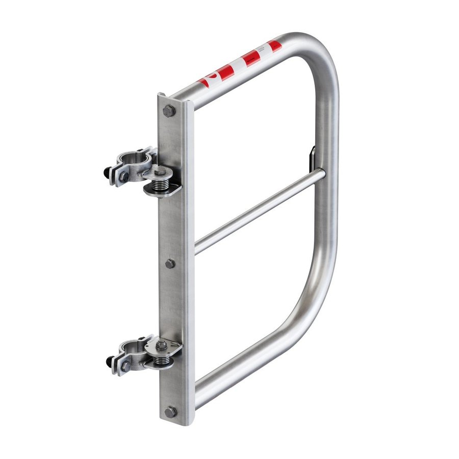 Hailo Professional Universalschranke mit Knieleiste, Rohrmontage - variabel 525-1000 mm Auminium