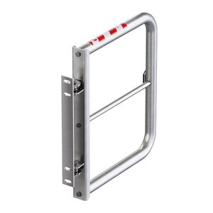 Hailo Professional Schranken mit Knieleiste an Bauwerken