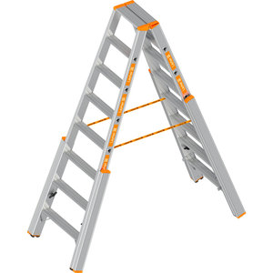 Layher LE TOPIC-TREPPENSTEHLEITER 2x8 M.STUFEN