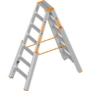 Layher LE TOPIC-TREPPENSTEHLEITER 2x7 M.STUFEN
