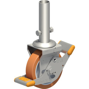Layher Lenkrolle 400, D=150 mm mit Polyurethan-Belag