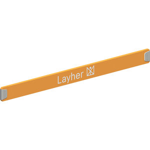 Layher FG STARO STIRN-BORDBRETT ORANGE 1.90 M