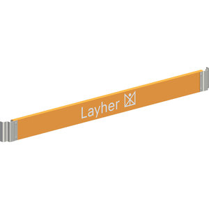 Layher FG LAENGS-BORDBRETT ORANGE 1.80 M