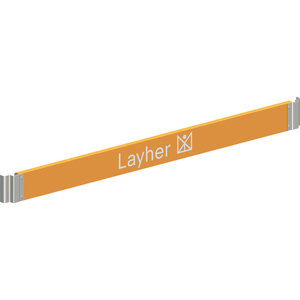 Layher FG STARO LAENGS-BORDBRETT ORANGE 1.95 M