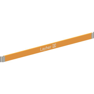 Layher Bordbrett 2,85 m mit Klaue - ORANGE