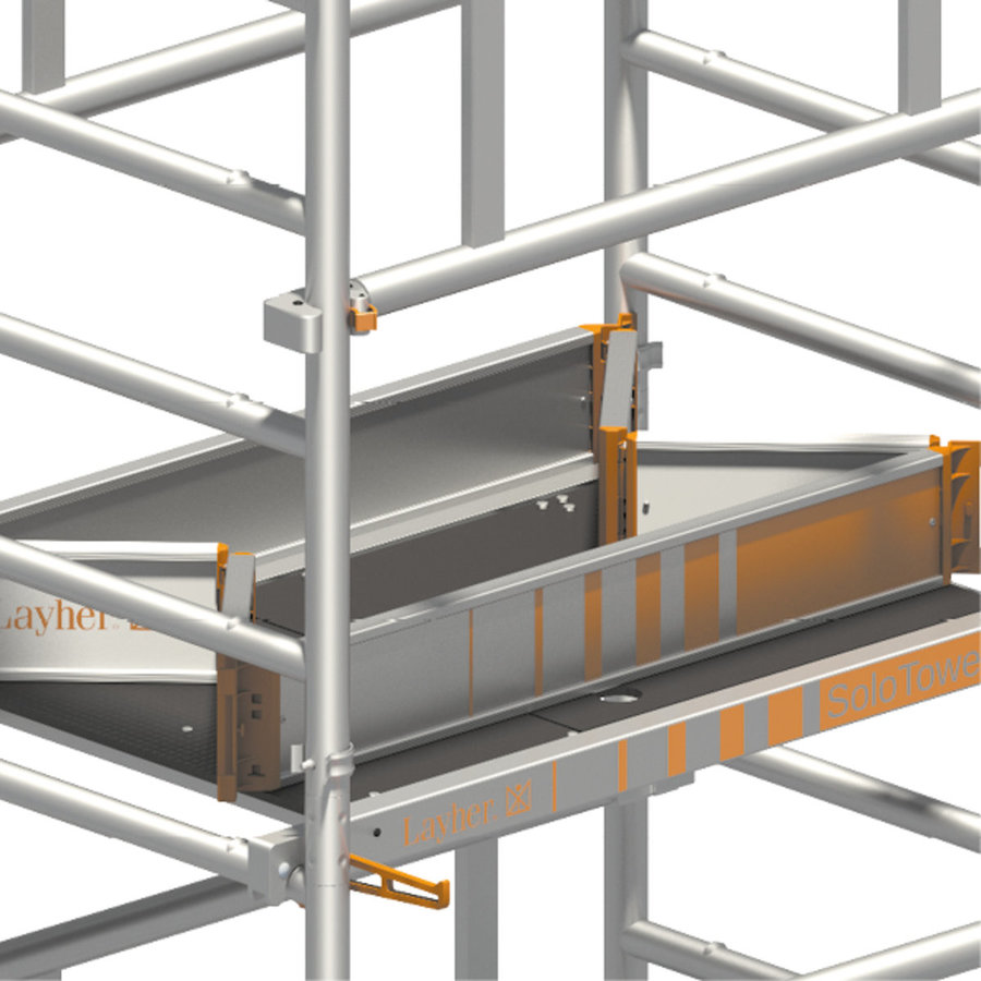 Layher SoloTower, Ein-Personen-Gerüst Standhöhe 2,15m