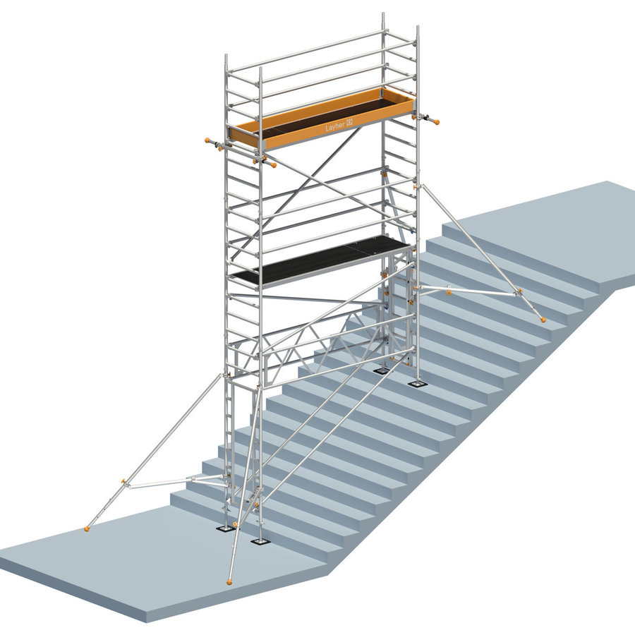 Layher Uni Standard P2 mit Treppen-Kit Standhöhe 5,73m